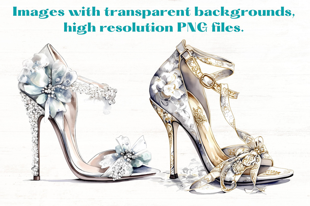Wedding Shoes clipart x8, an Object Illustration by Mermaids Cove (Photo 3 of 8)