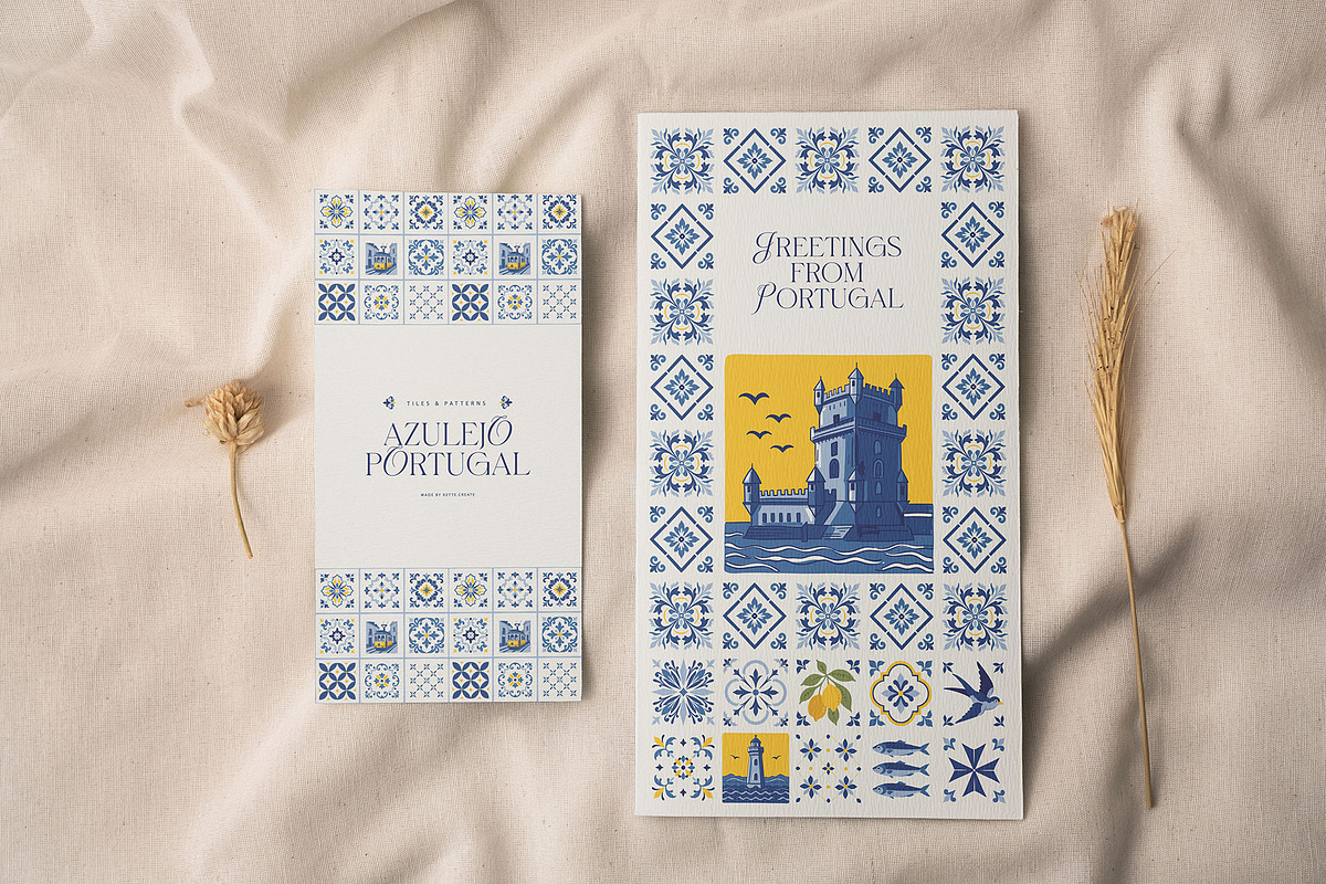 Azulejo Portugal | Tiles & Patterns, an Object Graphic by KetteCreate (Photo 16 of 16)