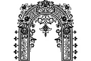 Vintage Ornamental Arch Frame Vector, a Decorative Illustration by Designer_Momina (Thumbnail 15 of 21)