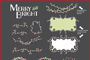 Christmas Lights Vector, a Decorative Illustration by Kelly Jane Creative (Thumbnail 4 of 4)