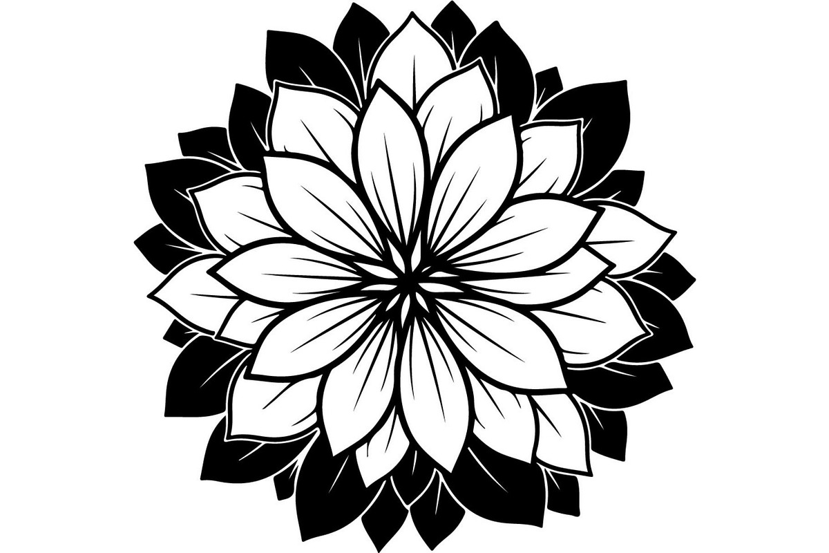 Round Floral Mandala Bundle, a Decorative Illustration by Designer_Momina (Photo 7 of 19)