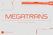 Megatrans Blur, a Sans Serif Font by Craft Supply Co. (Thumbnail 1 of 8)