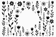 Whimsical Hand Drawn Floral Set, an Illustration by jahid234 (Thumbnail 8 of 10)