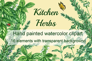 Kitchen Herbs Clipart