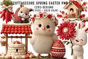 Cottagecore Spring Easter Png Set, an Illustration by CreationArt (Thumbnail 1 of 6)