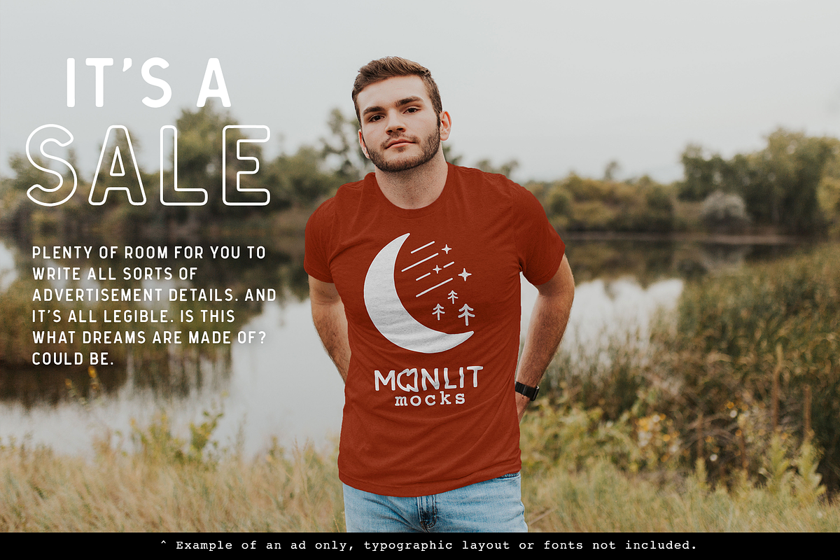 Bella Canvas 3413 Male Model Mockup, a Shirt Mockup by Moonlit Mocks (Photo 5 of 6)