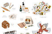 Cute Christmas & New Year BUNDLE, a Seasonal Illustration by Ruslana Lubenets (Thumbnail 10 of 104)