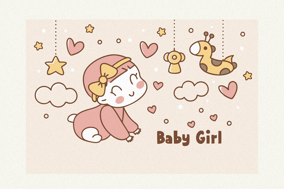 Baby Shower Clipart Bundle, an Illustration by Helospace (Photo 7 of 10)