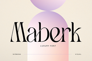 Maberk - Branding Logo Font