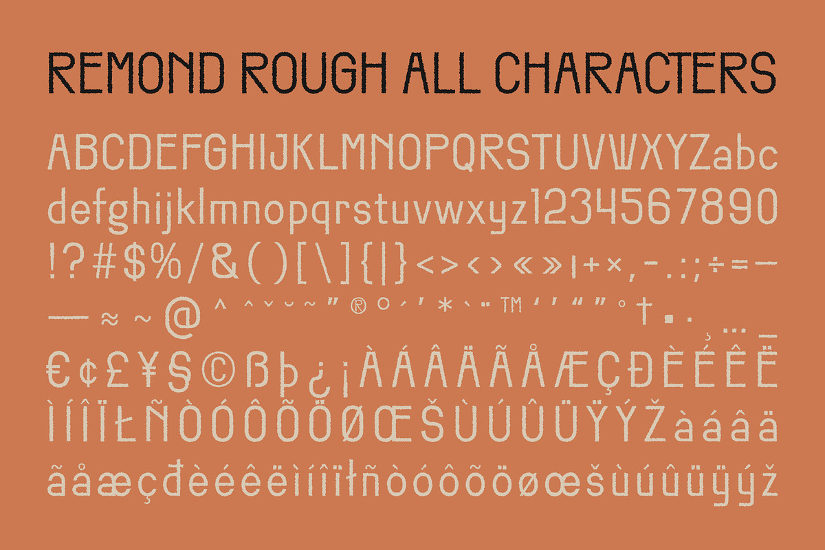 Remond Rough, a Sans Serif Font by Craft Supply Co. (Photo 8 of 8)