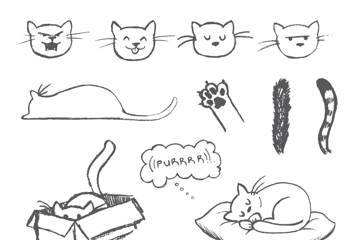 Cat Doodles n' Stuff, a Graphic by The Labs & Co. (Photo 2 of 3)