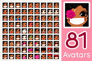 vector BIG avatars SET, a Templates & Theme by WINDmade (Thumbnail 19 of 40)