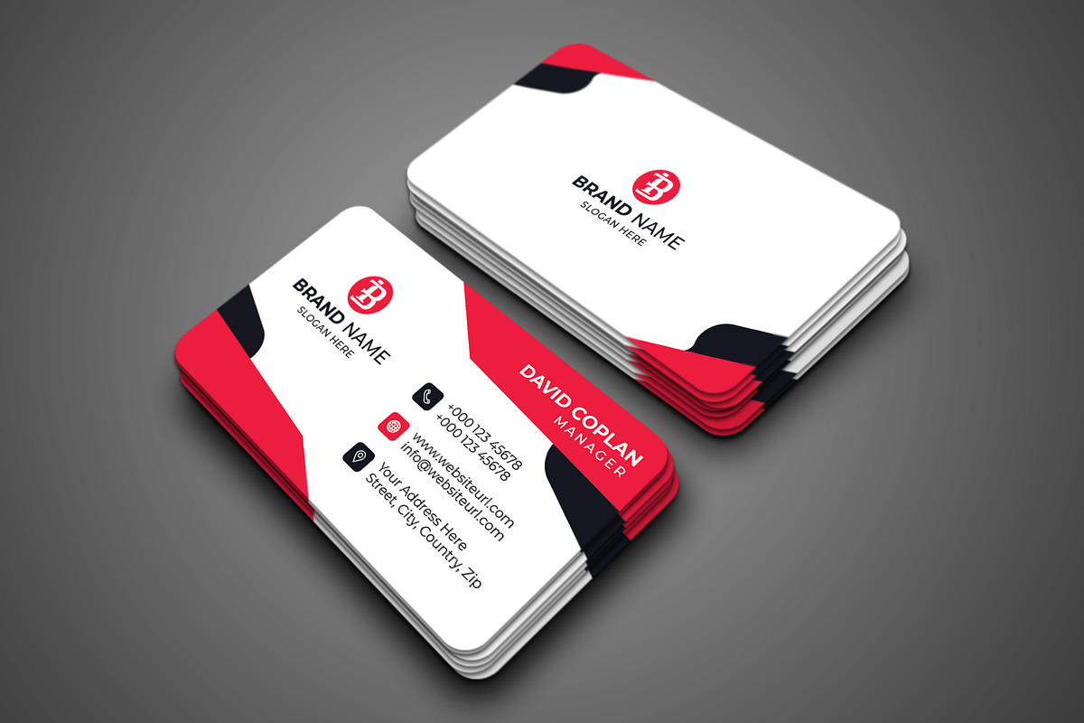 Corporate Business Card Template, a Business Card Template by saifulbranding (Photo 4 of 4)