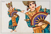 Balinese Dancer Vector Art, a Person Illustration by Kusumaillustration (Thumbnail 3 of 6)