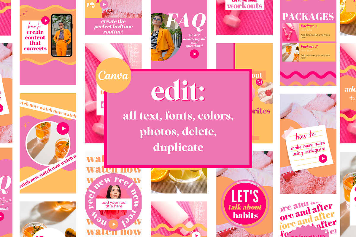 Colorful Instagram Reel Covers, a Social Media Template by Oh So Social Boutique (Photo 3 of 5)