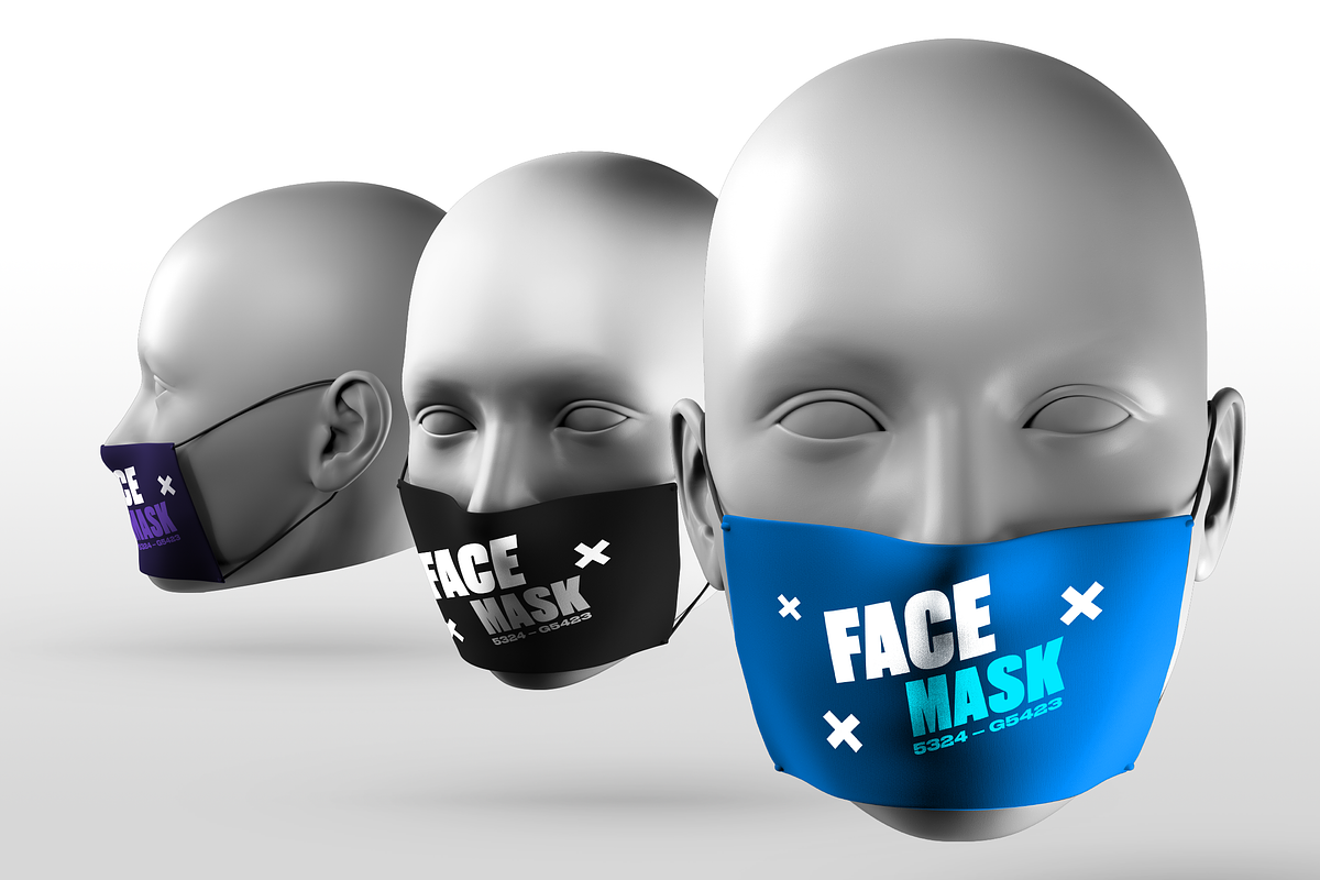 Face Mask Mockups, a Mask Mockup by Stockware