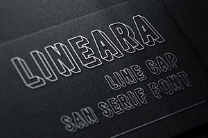 Lineara Modern Line Caps Font