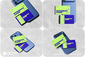 Business Card Mockup, a Merchandise Mockup by HanaSaka_Studio