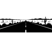 Desert Highway Silhouette Set, an Illustration by musafir_fashion (Thumbnail 16 of 16)