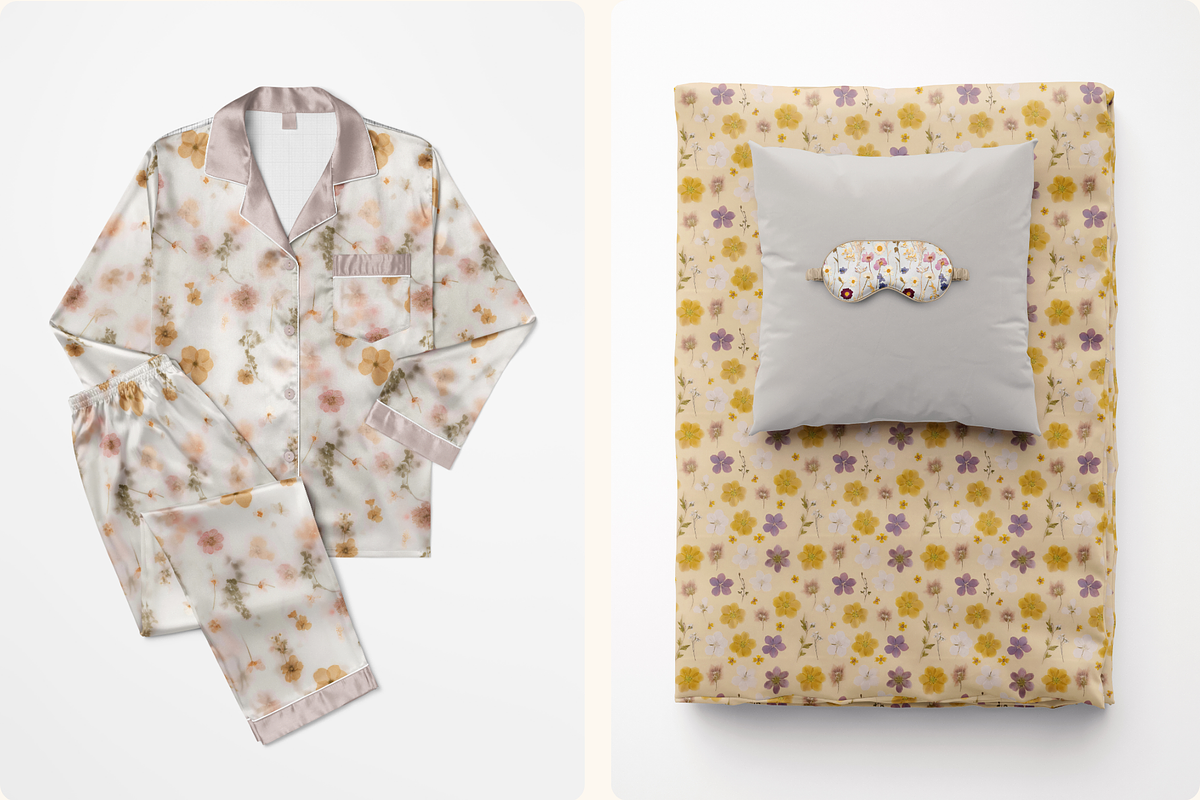 Twilight Herbarium Pressed Florals, a Pattern Graphic by Ninterints (Photo 9 of 17)
