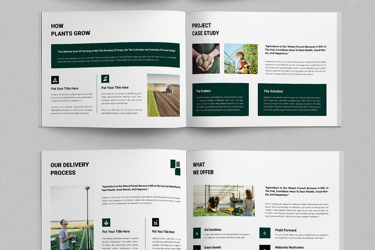 Agriculture Brochure Template, a Brochure Template by ContestDesign (Photo 4 of 5)