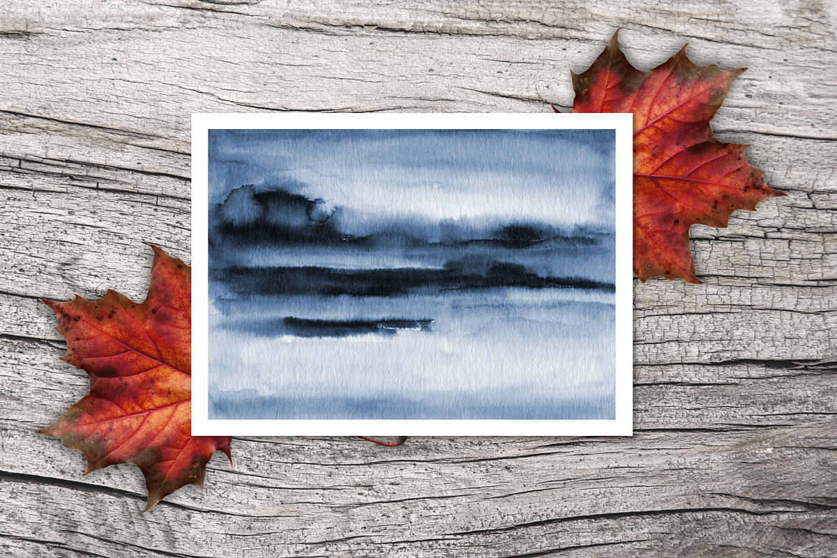 NordicBlues Watercolor Pack, a Texture Graphic by Marmoris.Arts (Photo 16 of 24)