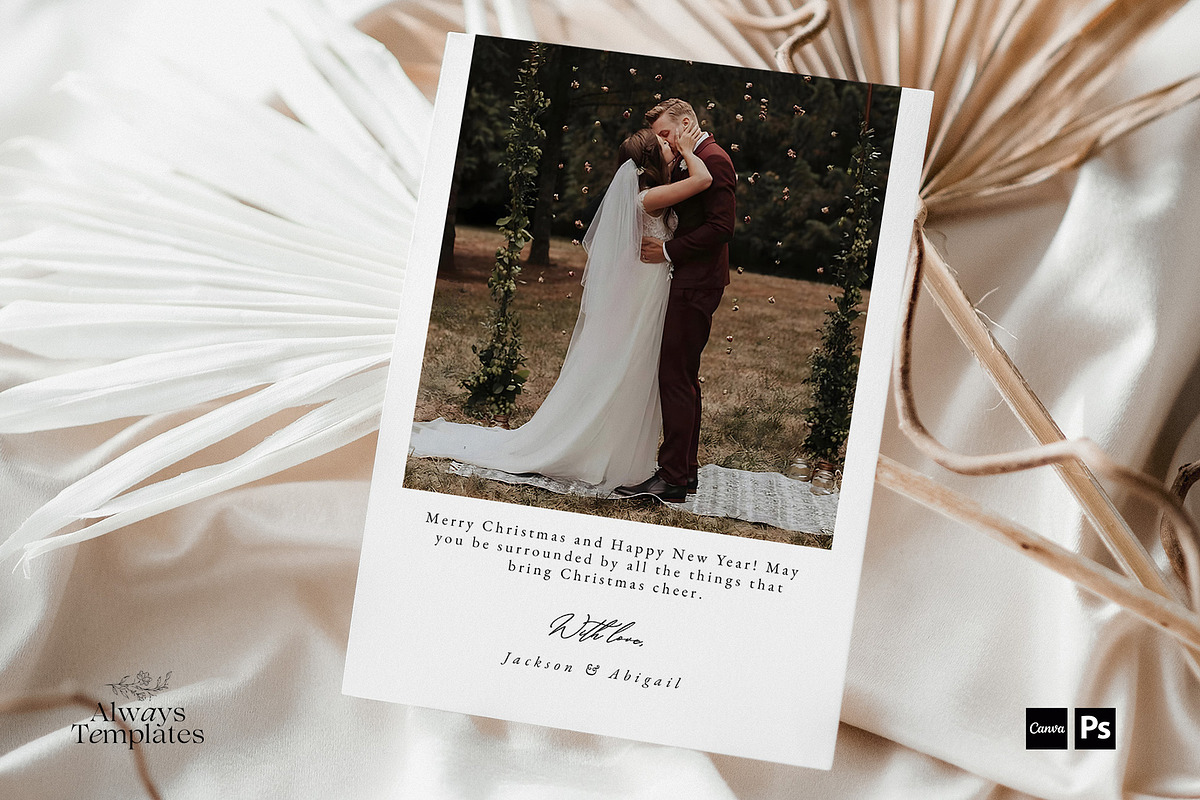Christmas Card Template CC213, a Card Template by Always Templates (Photo 3 of 3)