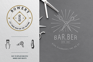 50 Barbershop Logo Collection