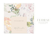 Watercolor Floral Background Pattern, a Decorative Illustration by WalaPalette (Thumbnail 1 of 6)