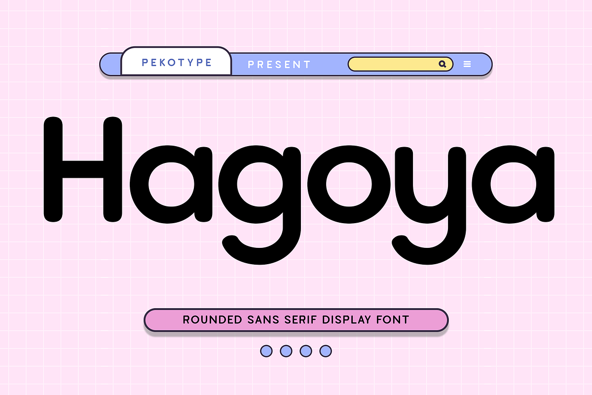 Hagoya - Rounded Font, a Sans Serif Font by Pekotype (Photo 1 of 15)