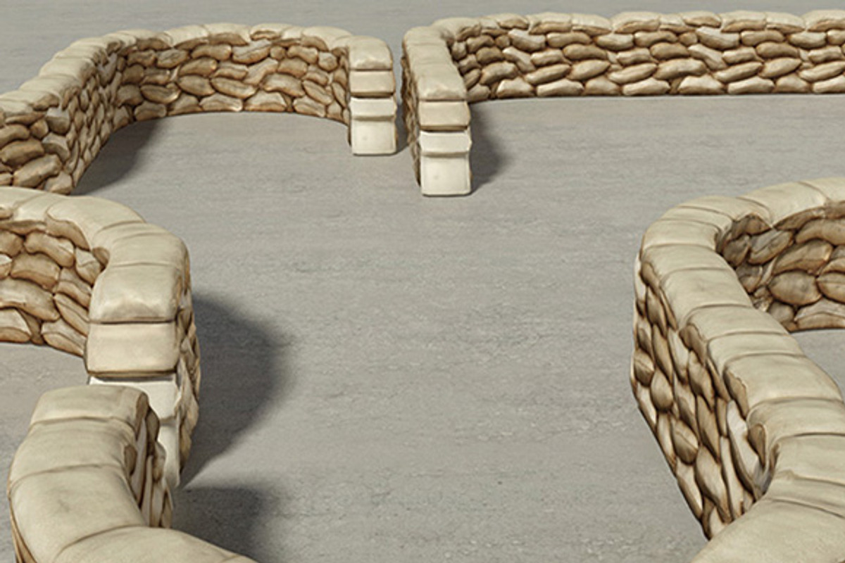 Sandbags Wall Construction Kit, an Object 3D Model by RivermillStudios (Photo 4 of 4)