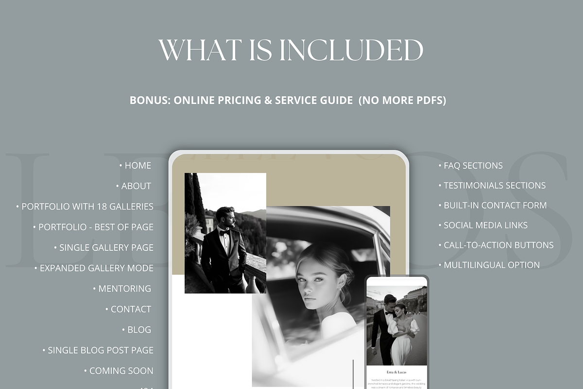 Elle Voss - WIX Website Template preview 3