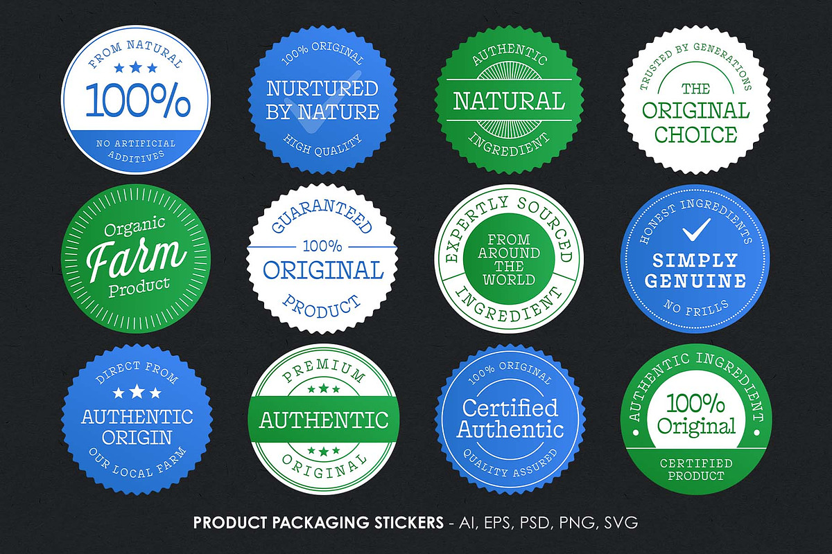 Product Packaging Sticker Set, an Object Graphic by DesignerCandies (Photo 11 of 11)