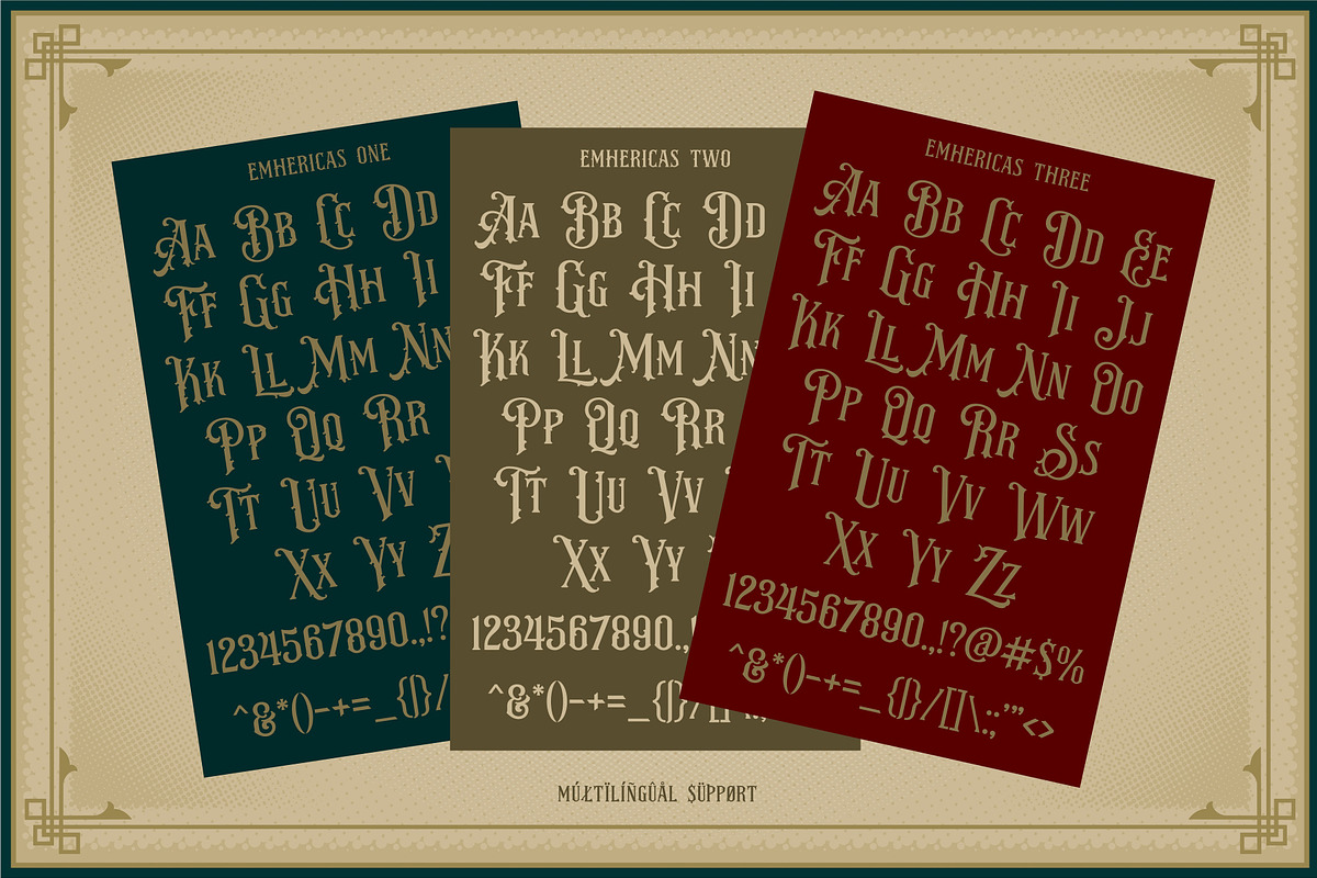 NS Emhericans Vintage Pairing Fonts preview 3