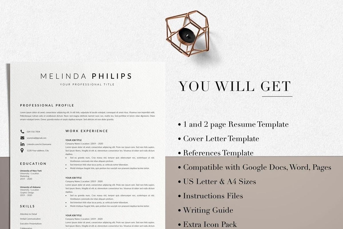 Professional Resume Template Word, a Resume Template by LucaTheme (Photo 8 of 10)