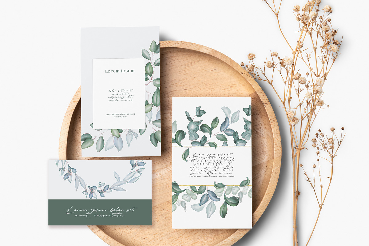 Greenery. Watercolor illustration, a Decorative Illustration by DamriNa art (Photo 4 of 11)