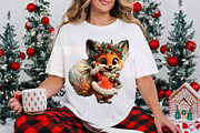 Whimsical Christmas Fox Clipart, a Transportation Illustration by Digital Artistic99 (Thumbnail 6 of 7)