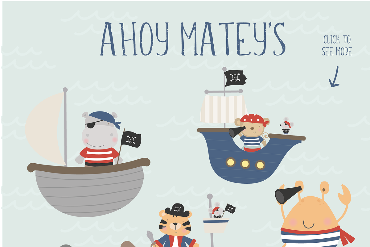 Pirates, an Animal Illustration by Poppymoondesign (Photo 3 of 5)