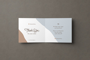 Square Invitation And Greeting Card