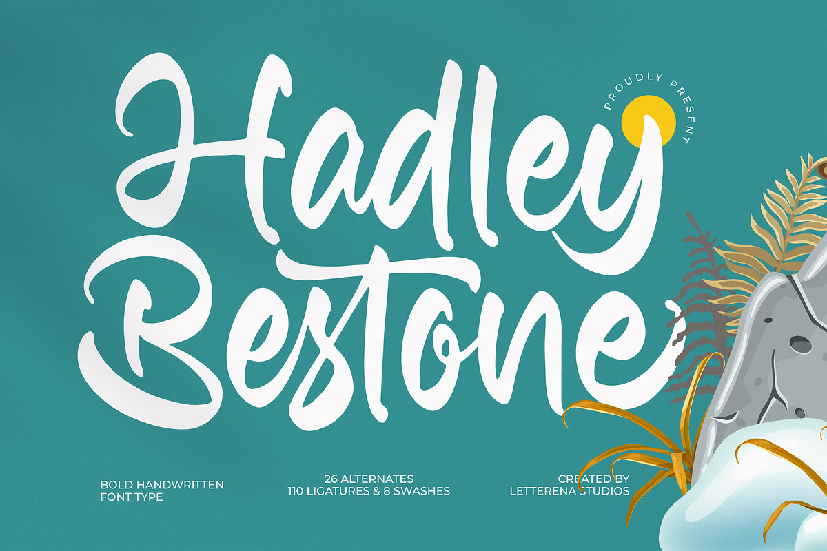 Hadley Bestone Bold Handwritten Font, a Script Font by Letterena Studios Script (Photo 1 of 15)
