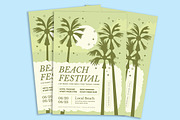 Beach Festival Flyer, a Flyer Template by Gumico Studio. (Thumbnail 2 of 3)