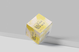 Package Box Mock-Up - Flat Square