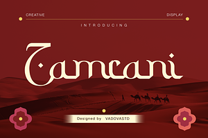 Zamrani Creative Display Font, a Sans Serif Font by Vadovastd