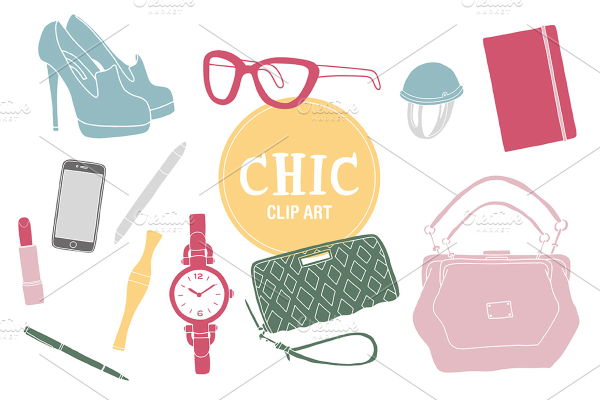Chic Clipart, an Illustration by Pencil Coffee