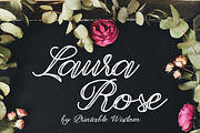 Laura Rose Font, a Script Font by Printable Wisdom (Thumbnail 1 of 3)
