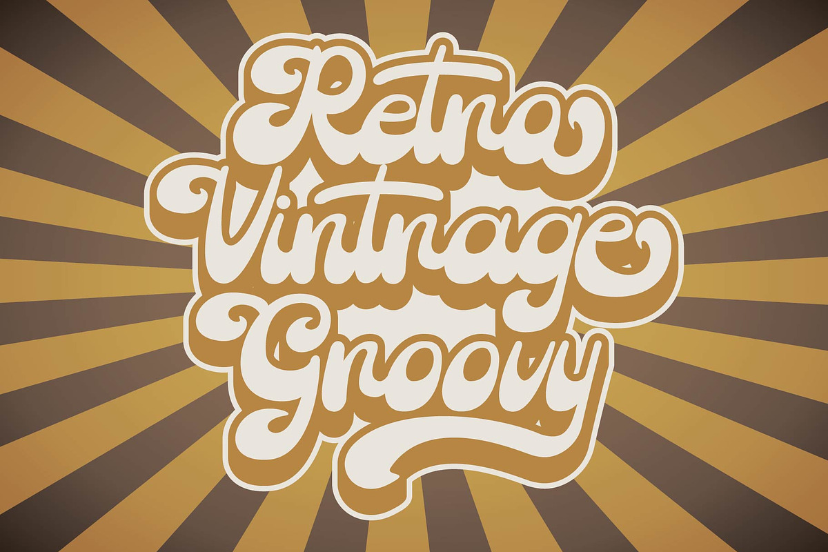 Retro Fancy - Retro Script Font, a Script Font by Densu Creative (Photo 6 of 8)