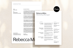 Black & Gray Modern Corporate Resume, a Resume Template by Creatif Foundry