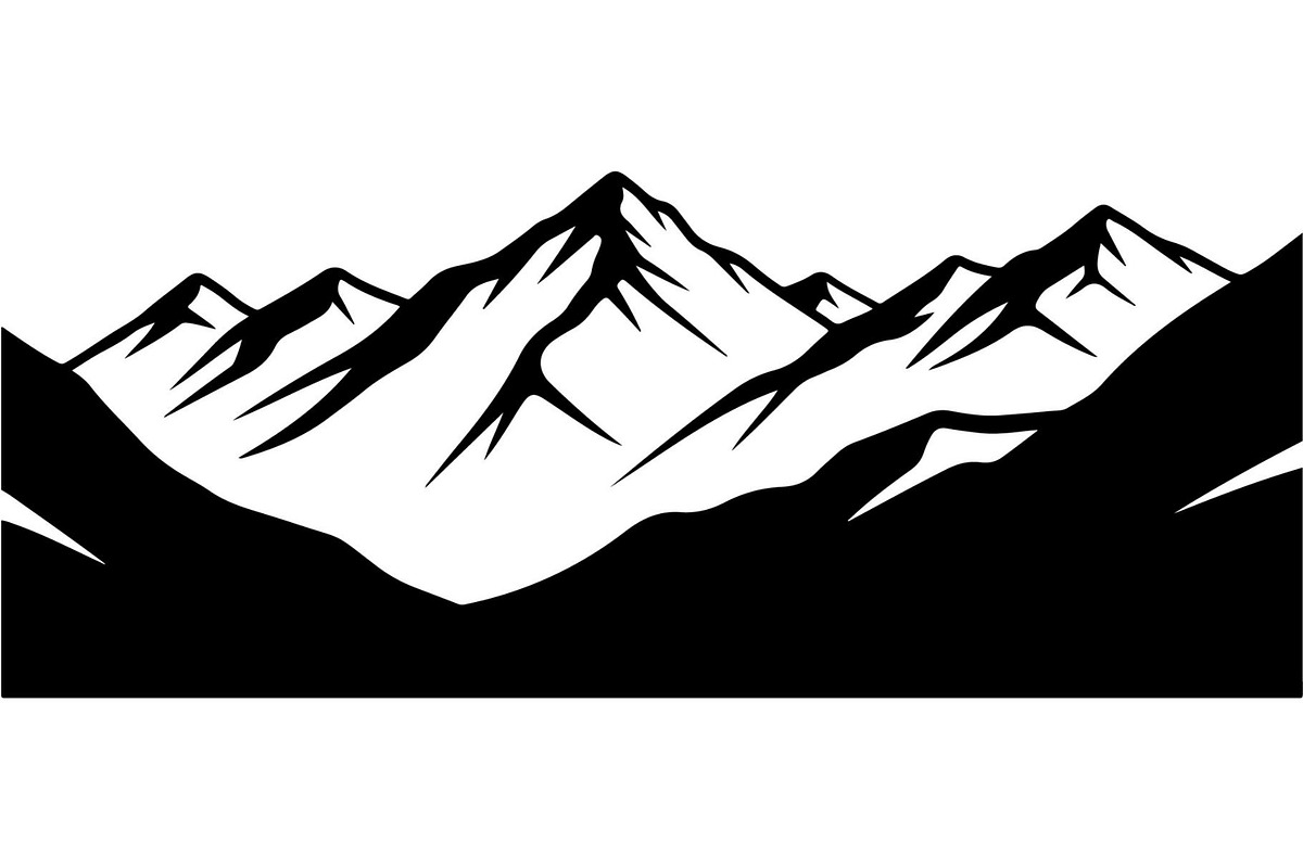 Mountain Range Silhouette, an Object Graphic by Designer_Momina (Photo 5 of 20)
