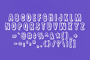 Scribbly Pop - Condensed Outline, a Sans Serif Font by HipFonts (Thumbnail 3 of 12)