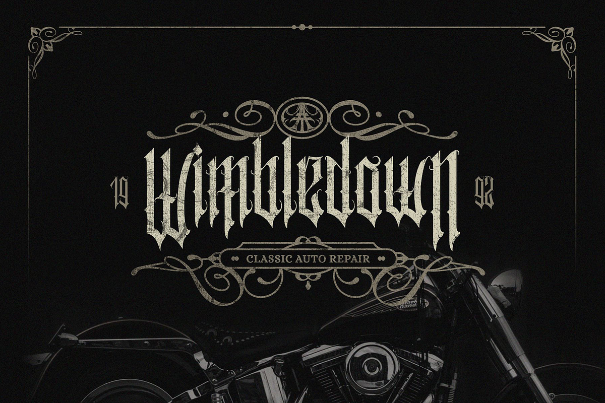 Auvelamerde, a Blackletter Font by ilhamtaro (Photo 4 of 10)